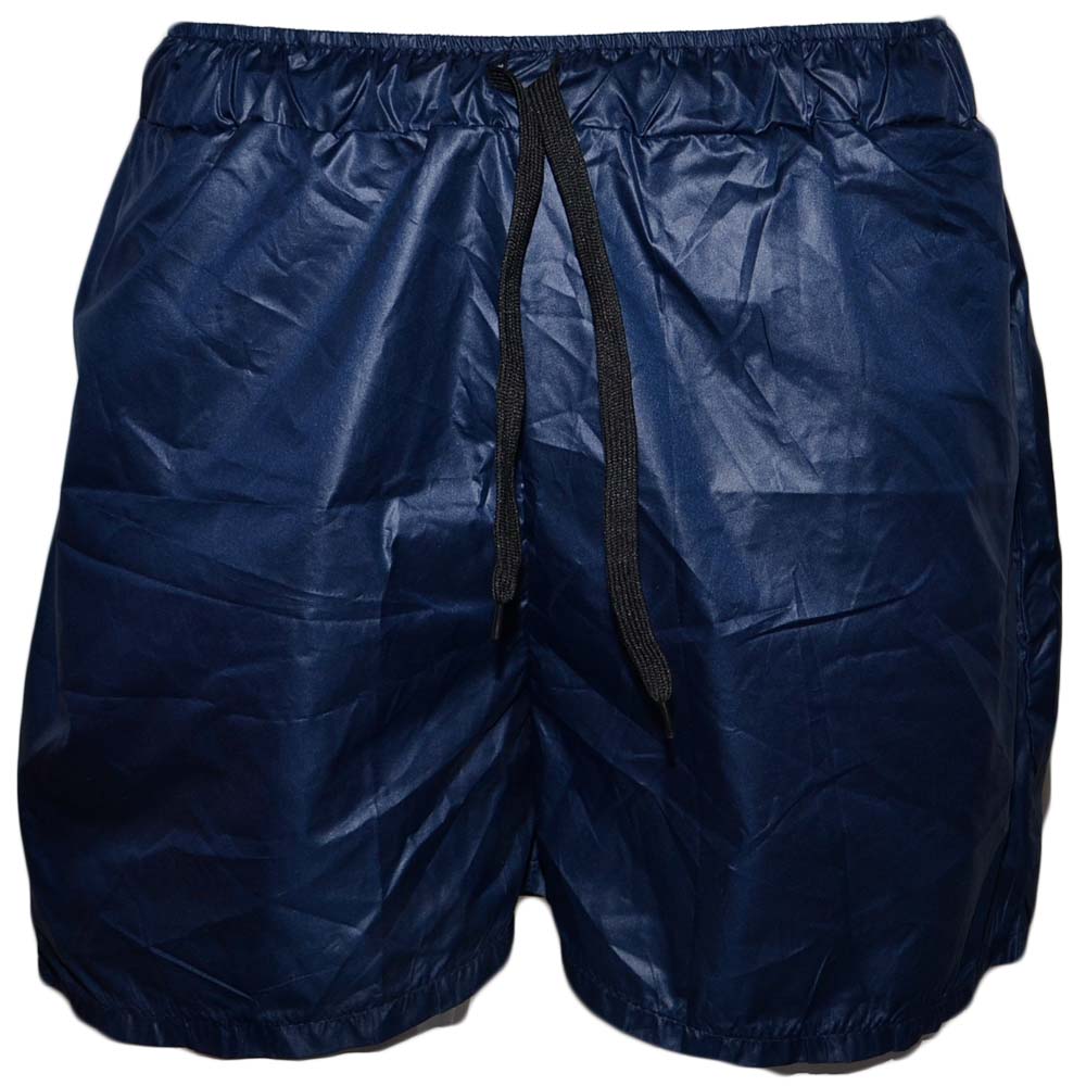 Costume mare uomo fantasia box modello pantaloncino blu tessuto semilucido opacizzato slim fit trend moda summer nuoto.