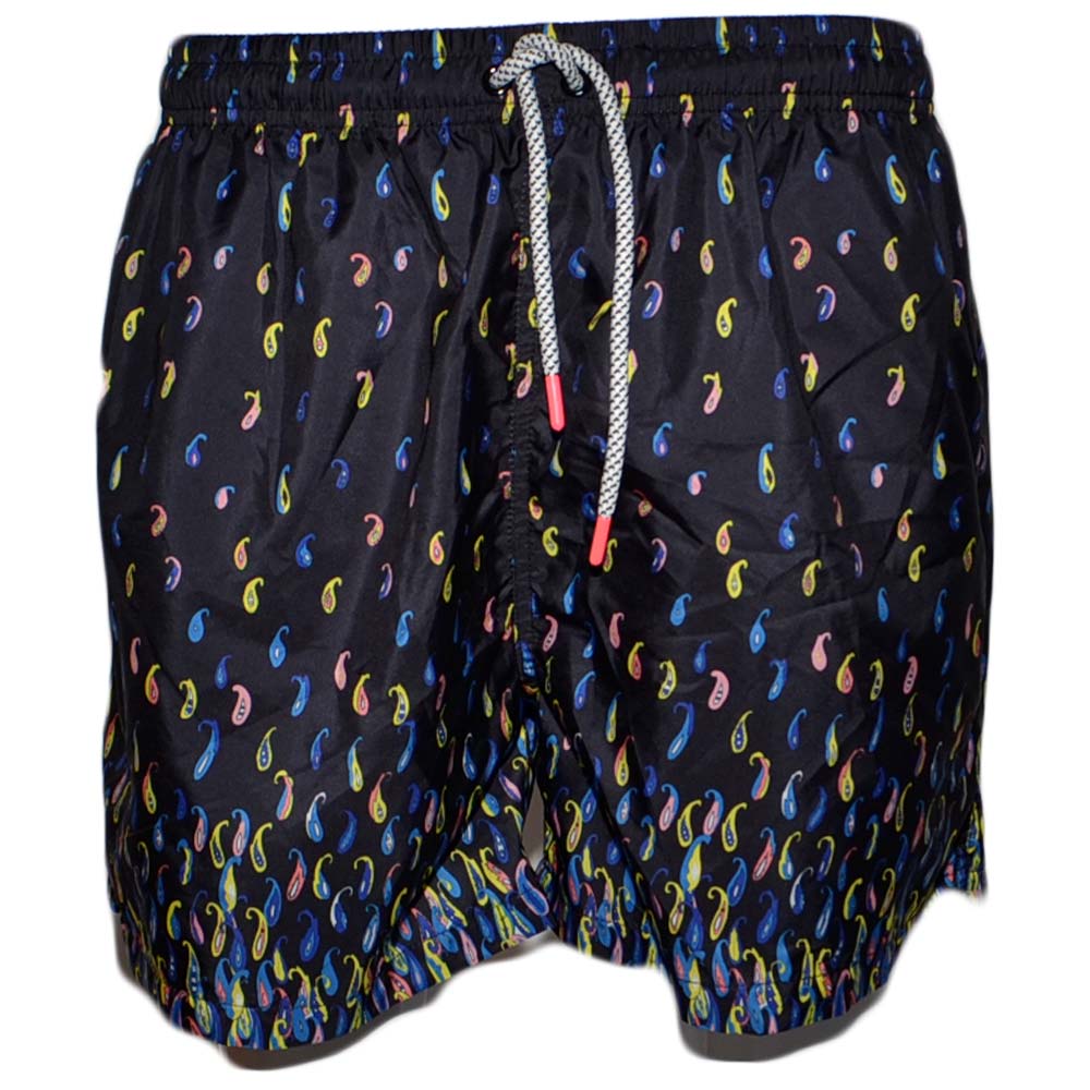 Costume mare uomo fantasia box con rete interna modello pantaloncino corto laccio made in italy asciugatura rapida