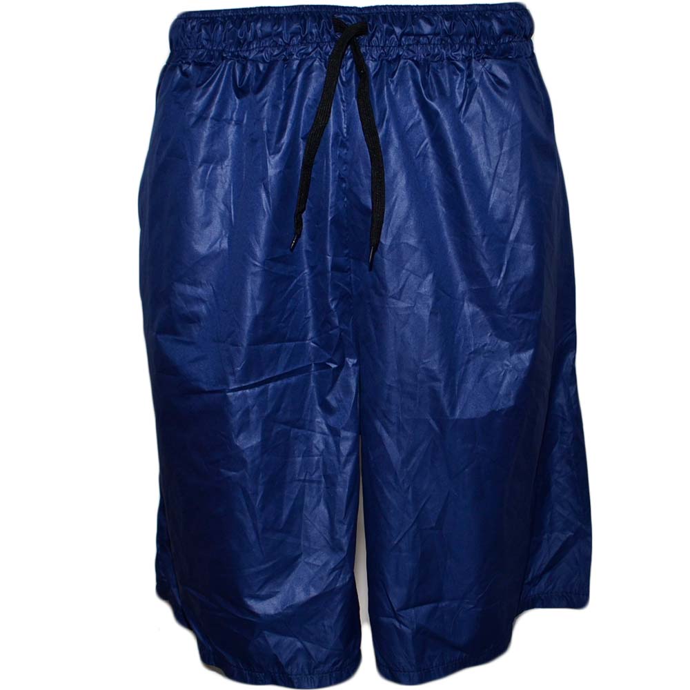 Pantaloncino shorts uomo art.avana 098 monocromatico blu  in tessuto semilucido opacizzato slim fit trend.