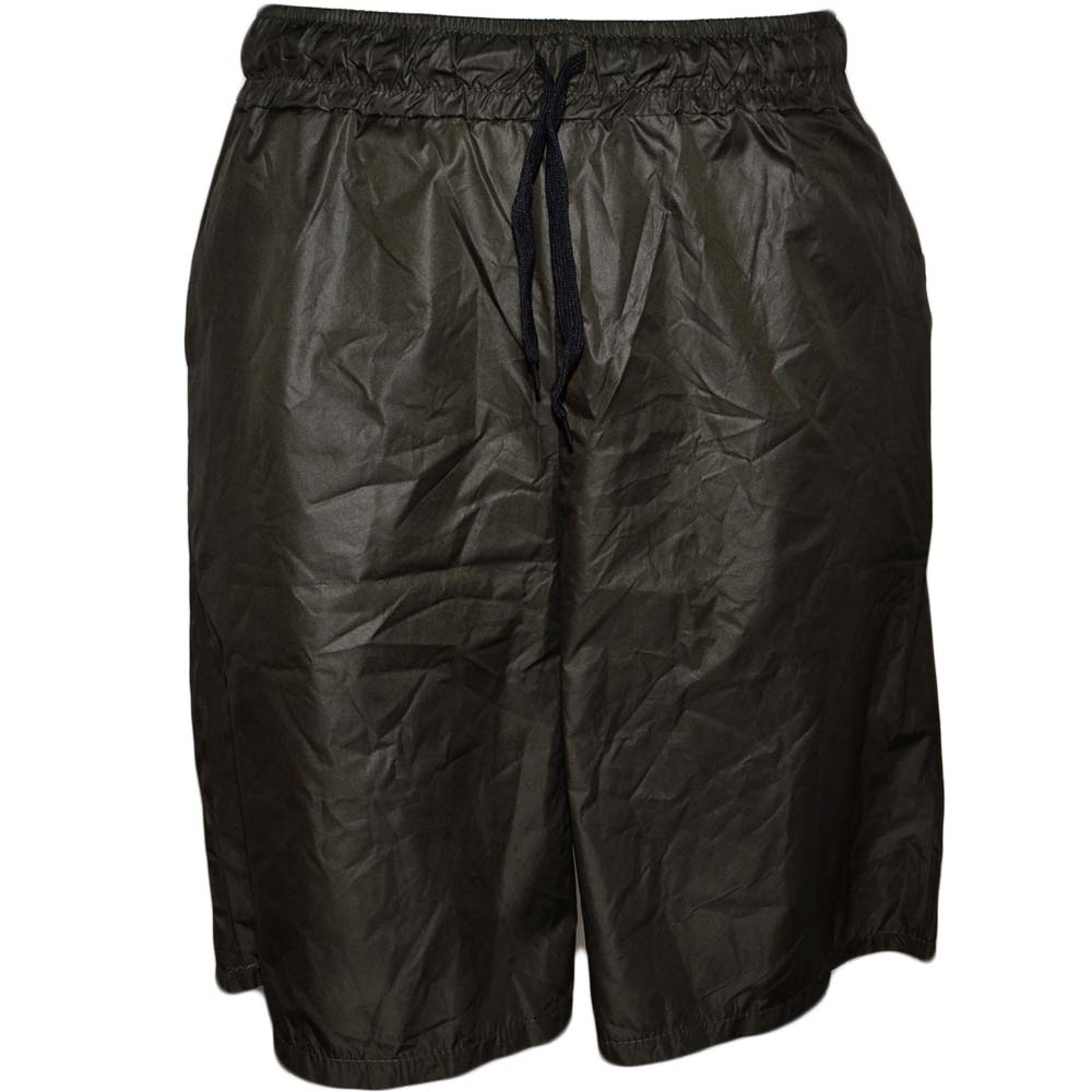 Pantaloncino shorts uomo art.avana 098 monocromatico verde in tessuto semilucido opacizzato slim fit trend