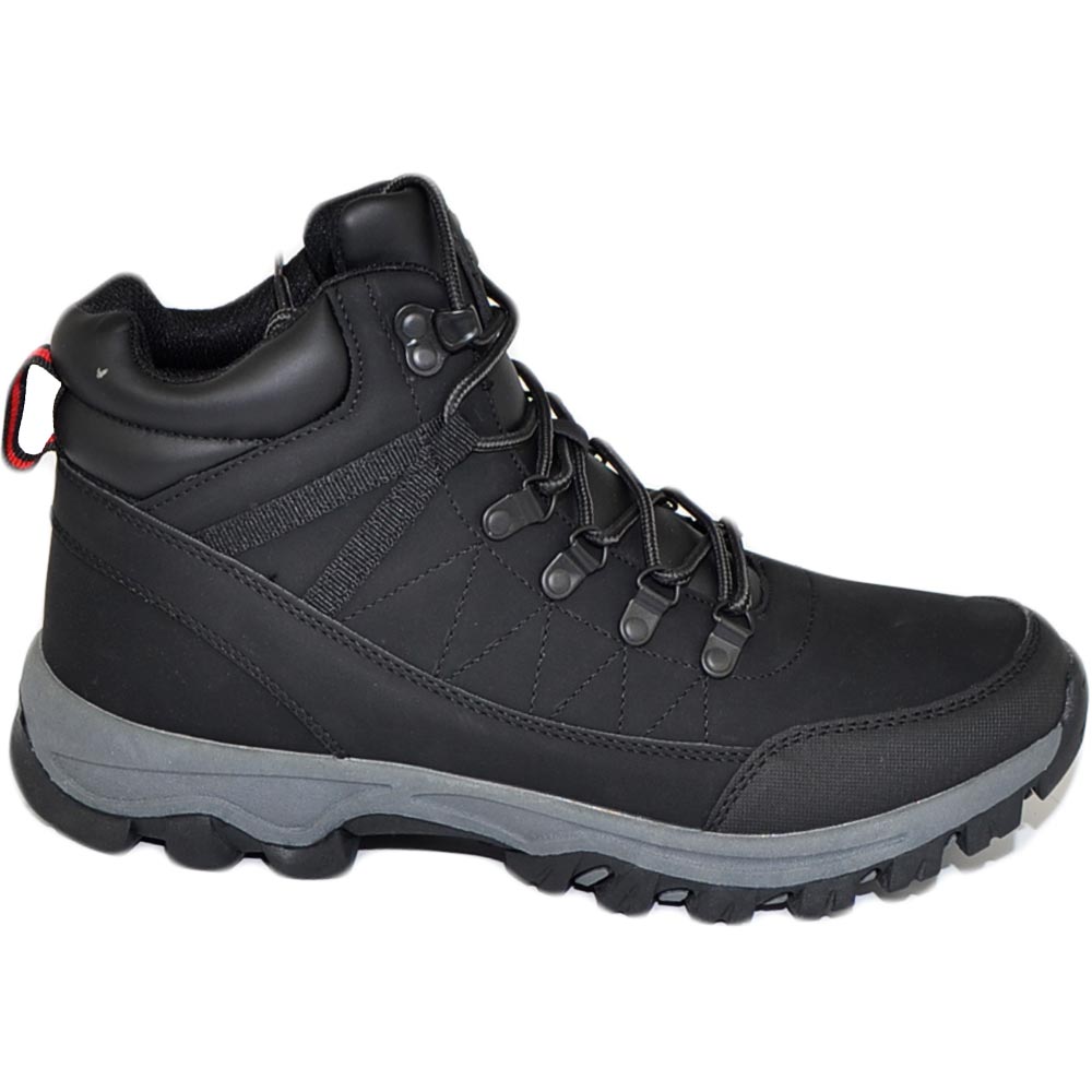 Scarpe trekking uomo stivali da passeggio nero impermeabile idrorepellente escursionismo montagna adatta a ogni clima