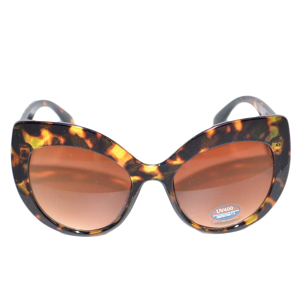 OCCHIALI DA SOLE DONNA SUNGLASSES ANNI 30 CATEYES MACULATI IN OSSO LENTE FUME' CALIBRATAOVERSIZE  MADE IN ITALY