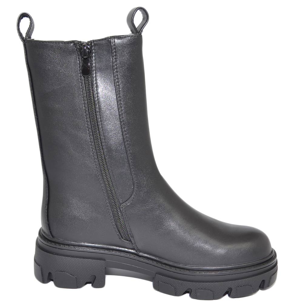 Stivali Met&agrave; Polpaccio Stivali Donna Cipriata Met&agrave; Polpaccio Con Zip E Lacci - Memory Foam, Design Floreale E Pizzo Stivali Per Tutte Le Stagioni