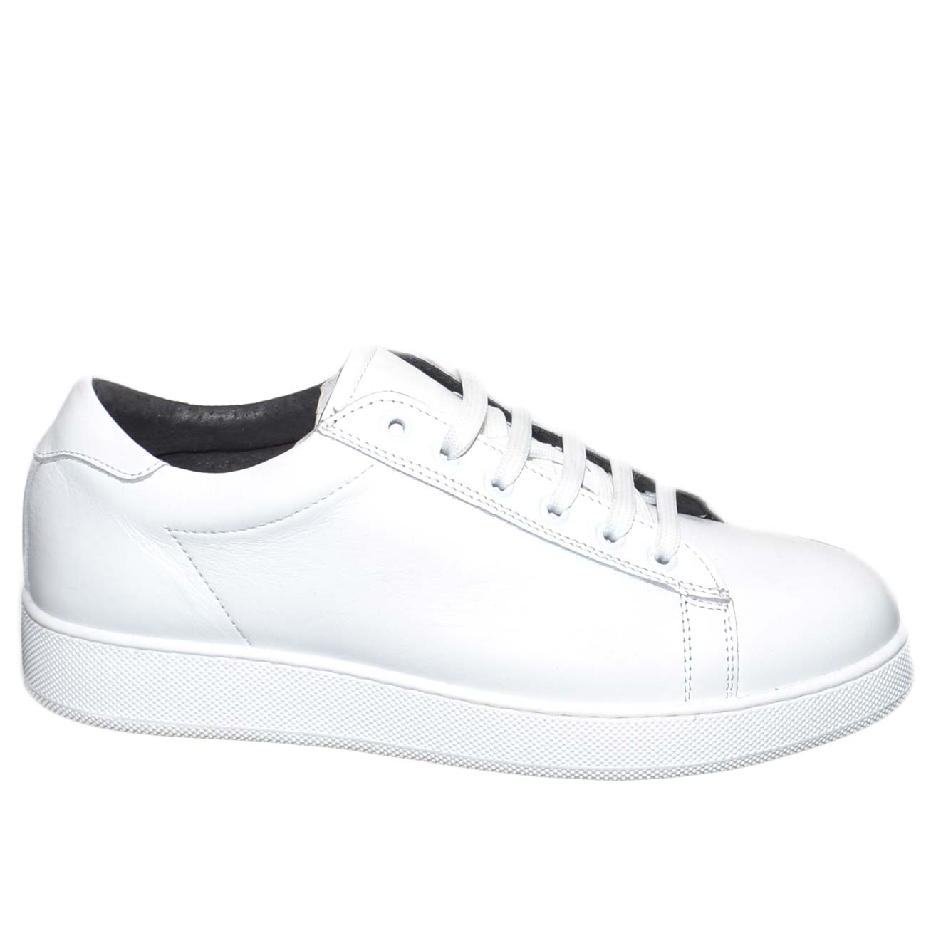 sneakers pelle bianca uomo