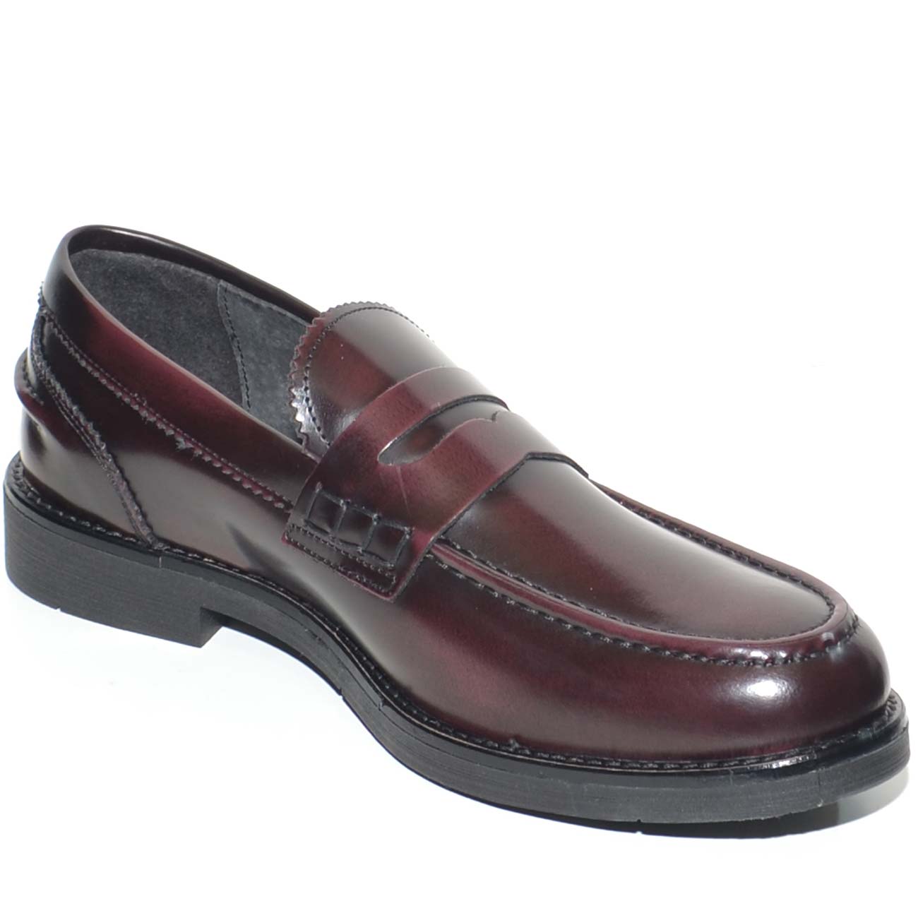 Mocassini college uomo bordeaux store