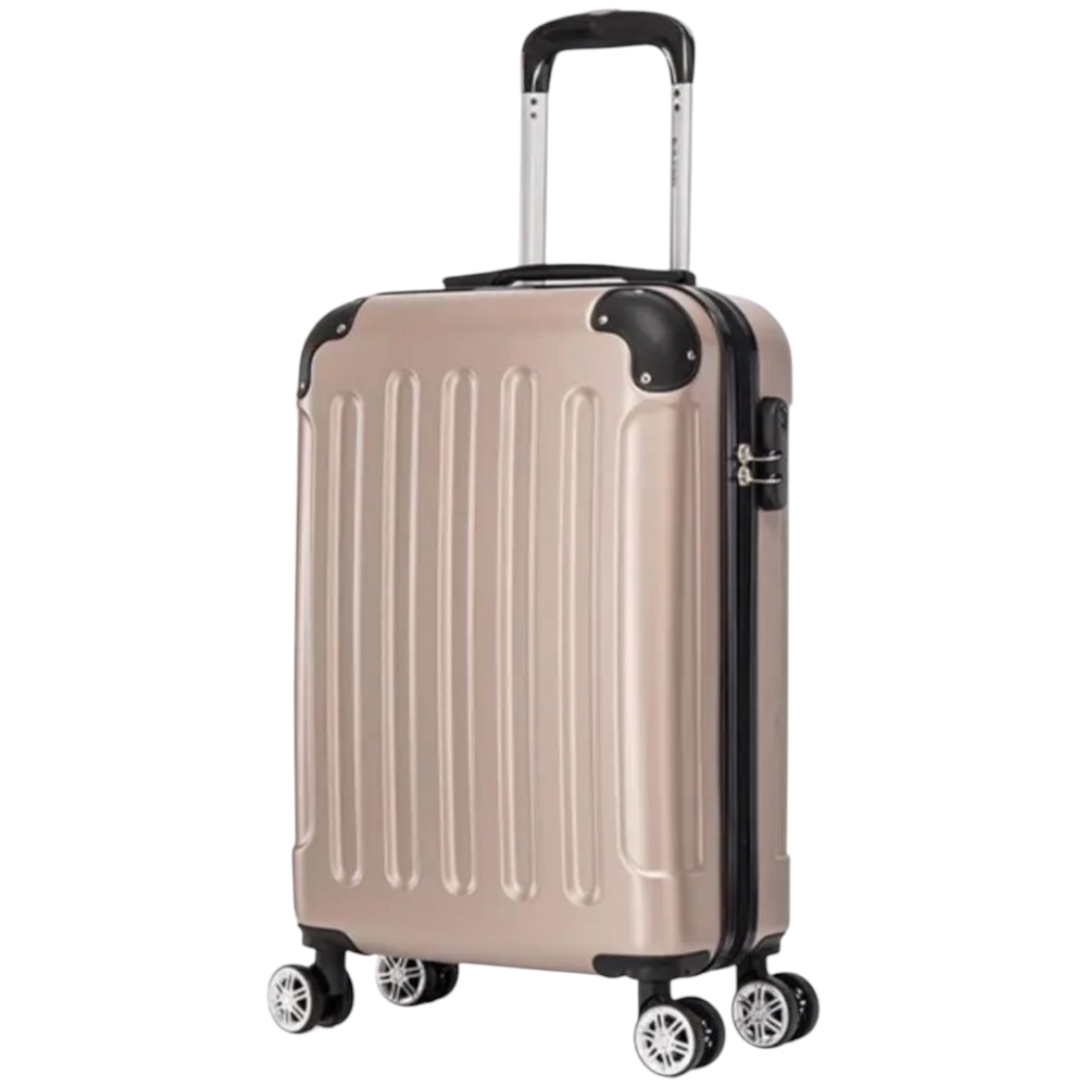 Valigia EasyJet 45x35x20 cm Trolley Bagaglio a mano in ABS 4 Ruote (Valigia 50x35x20 cm)