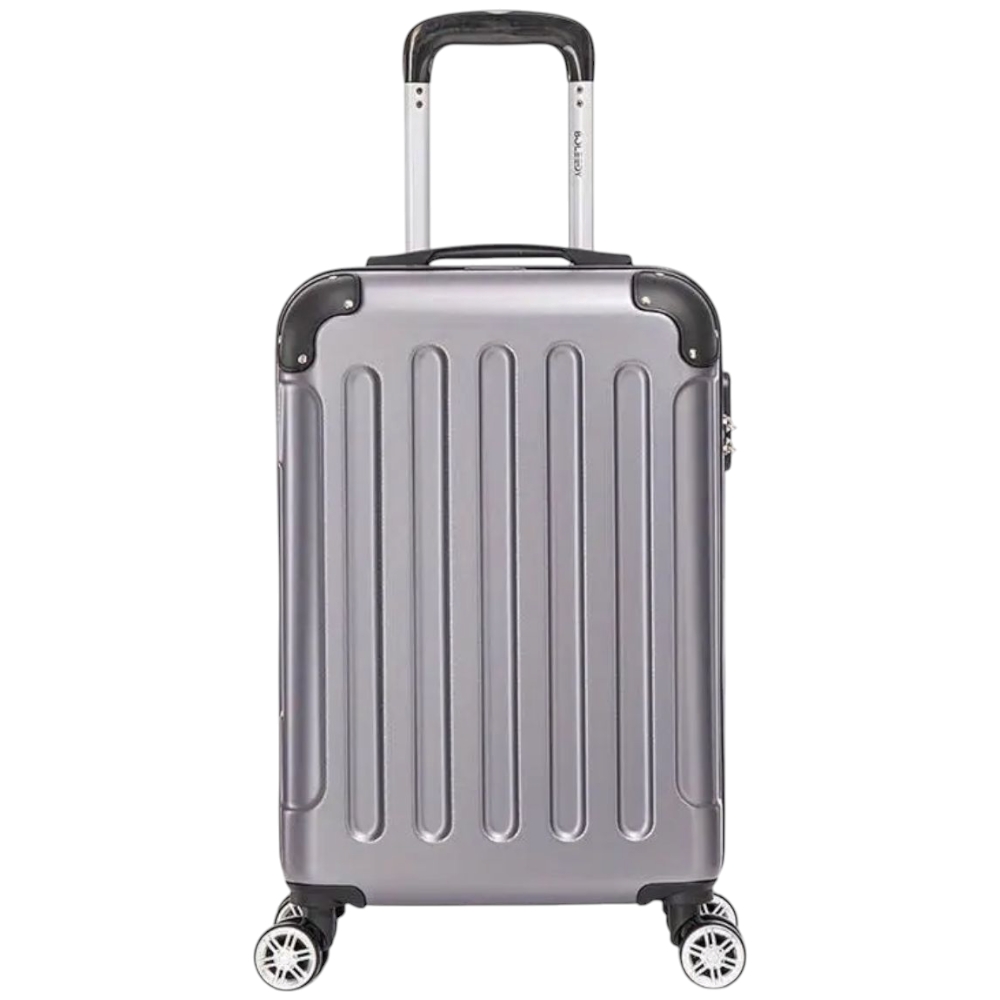 Valigia EasyJet 45x35x20 cm Trolley Bagaglio a mano ANTRACITE GRIGIO  in ABS 4 Ruote (Valigia 50x35x20 cm).