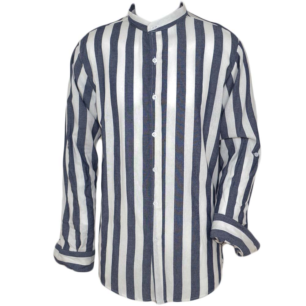 Camicia lino deals uomo collo coreana
