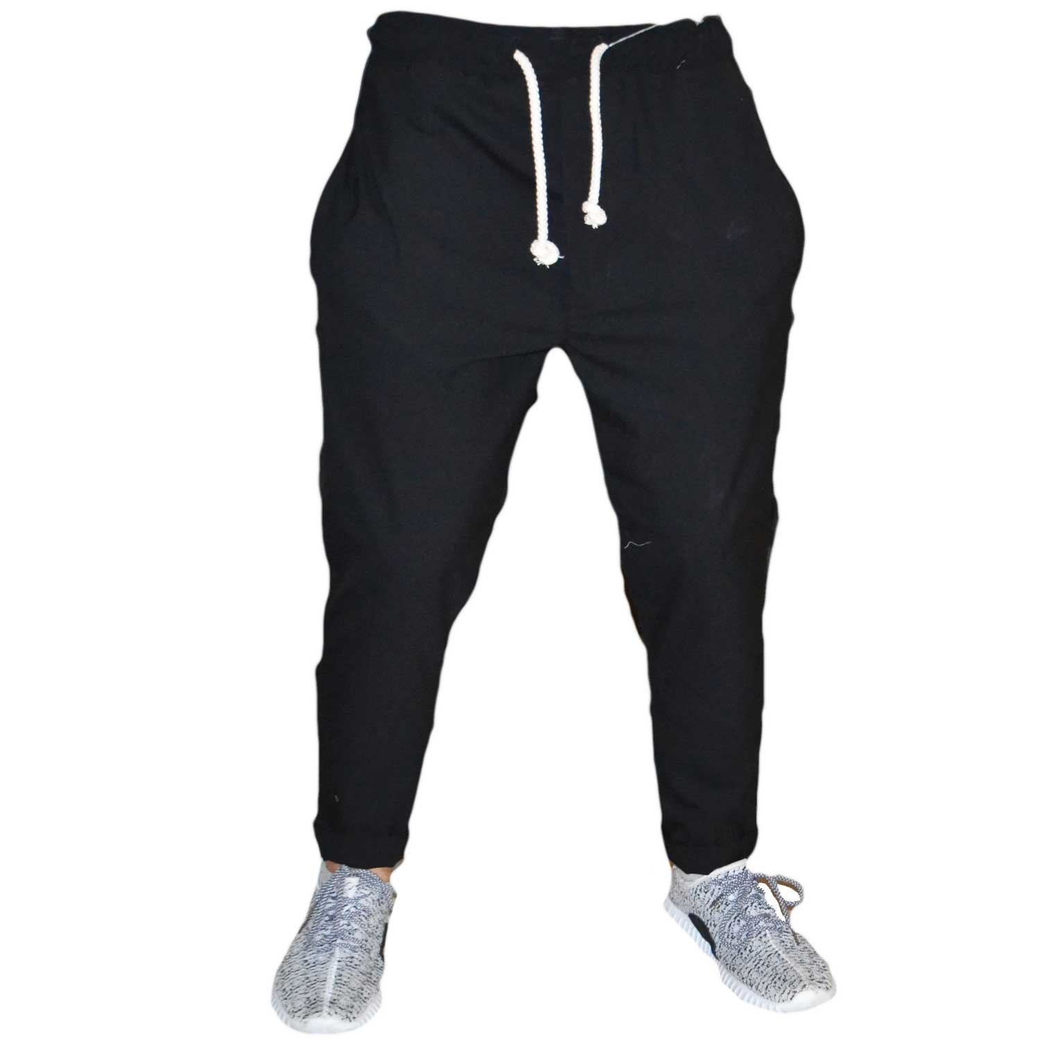 Pantalone nero fashion classico sportivo tendenza