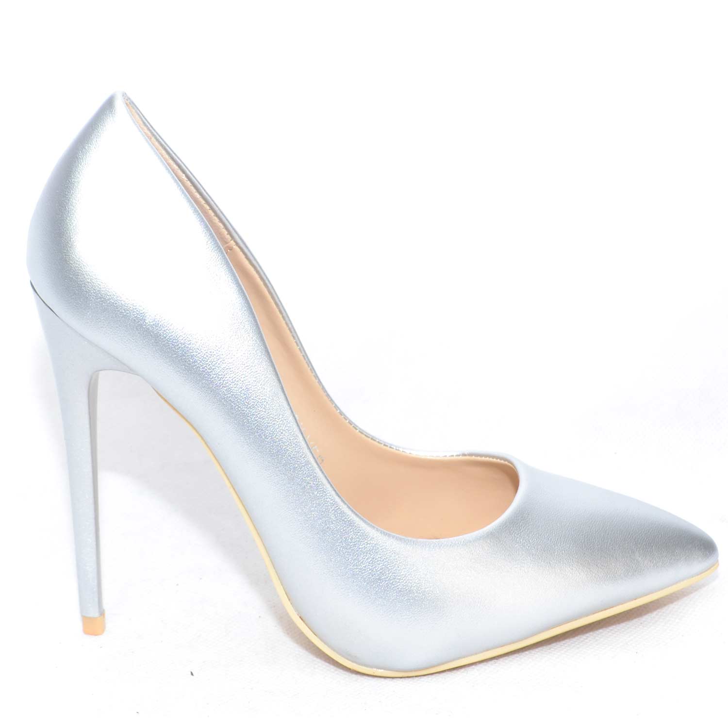 scarpe con tacco eleganti argento