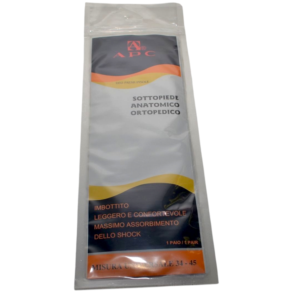 Solette APC in lattine antibatterico con doppia densita' ritagliabile con ventilazione del piede comfort blu