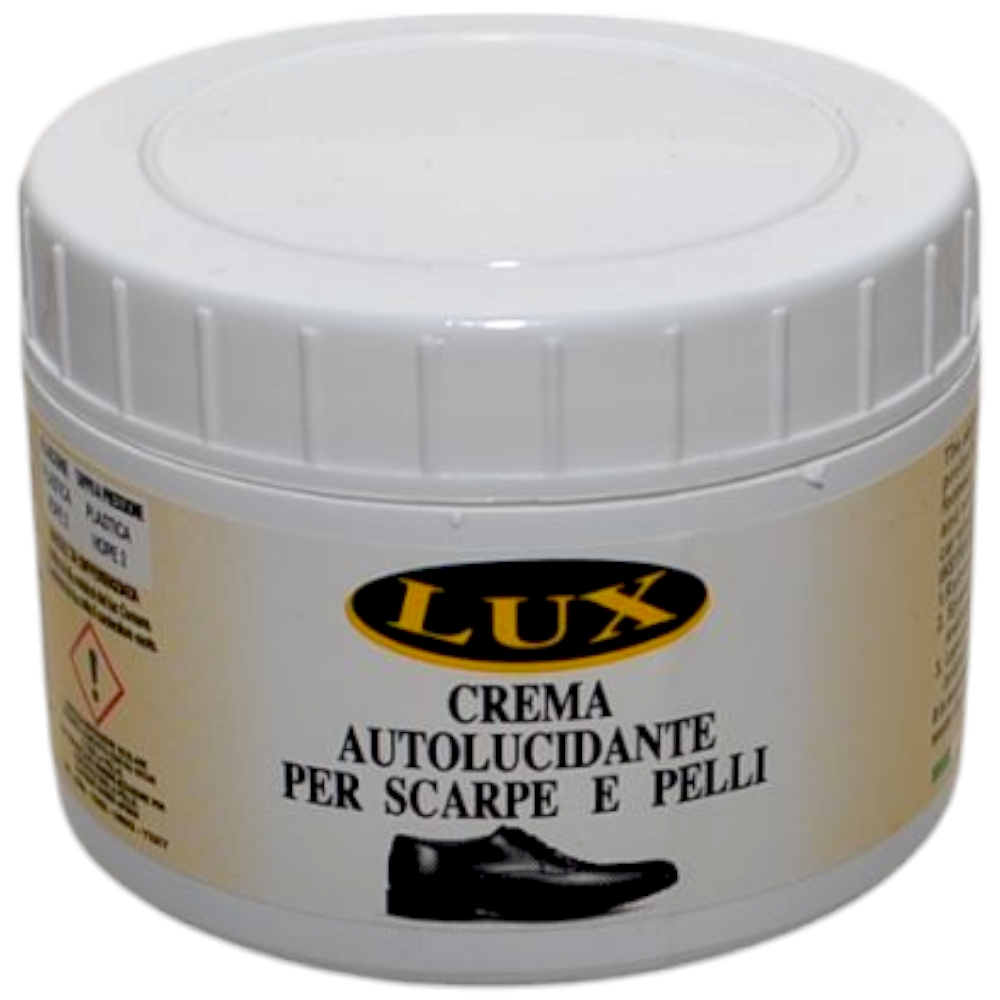 Premium Crema per scarpe in pelle autolucidante neutra per scarpe e pelli qualita' italiana 