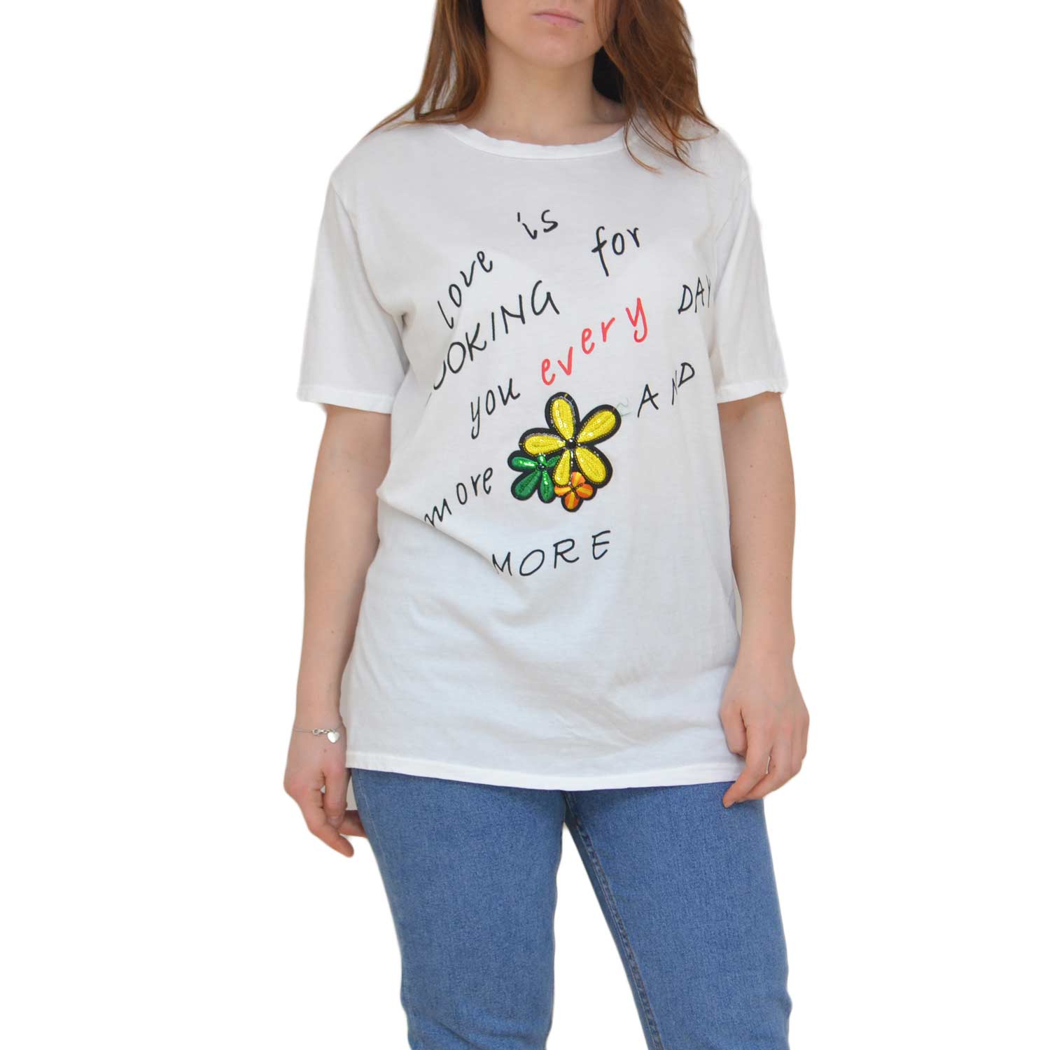 t shirt bianca donna elegante
