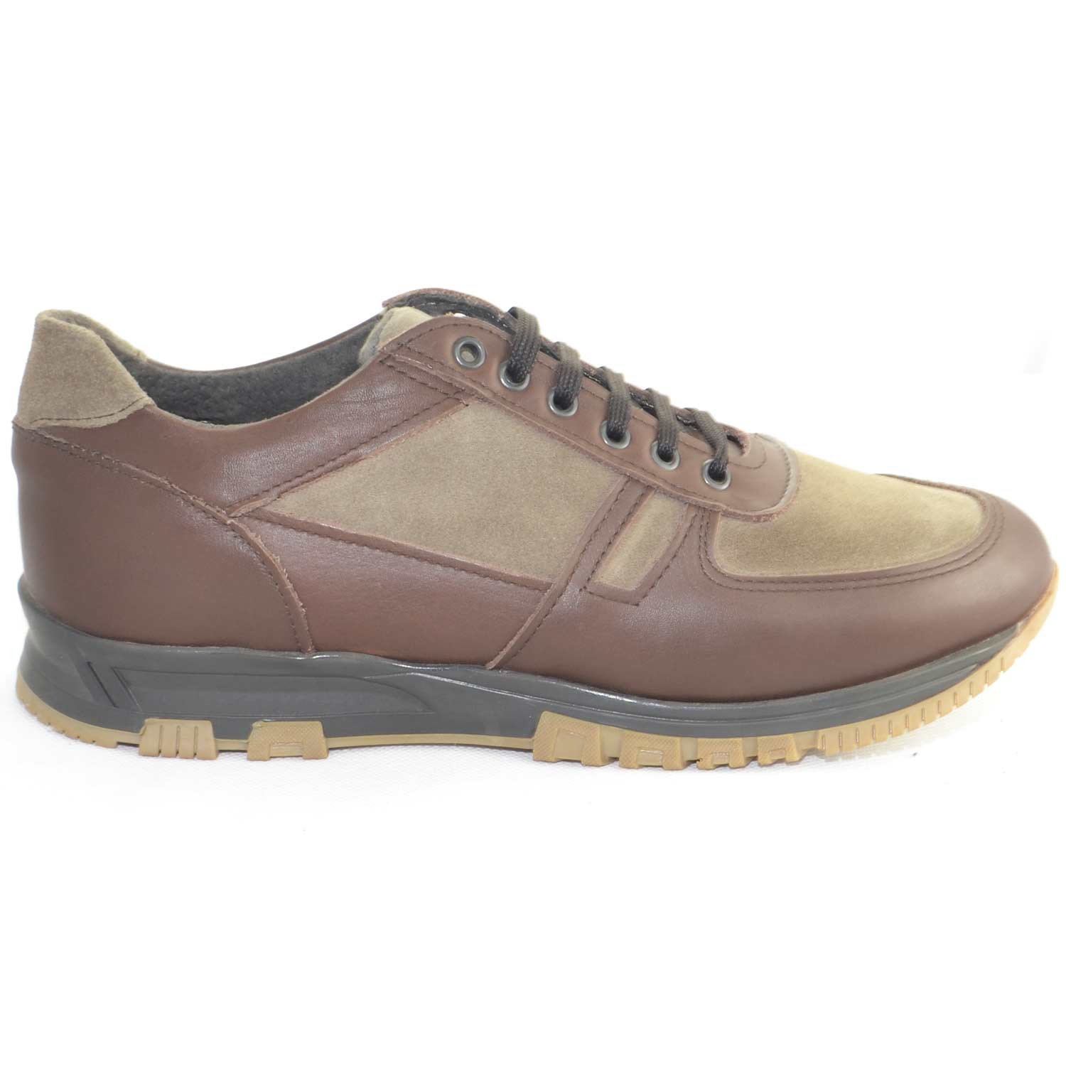 Scarpe uomo calzature made in italy vera pelle bicolore e scamosciata linea comfort moda maschile casual.