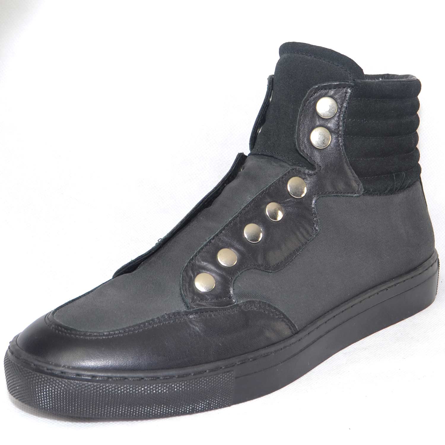 sneakers alte uomo in pelle