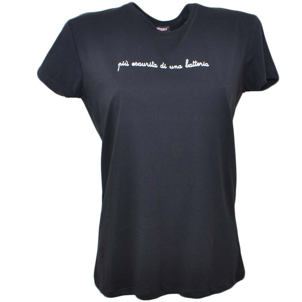 T-Shirt Donna In Cotone Fiammato "Tutta Esaurita" - Stampa Divertente, Girocollo, Idea Regalo Originale