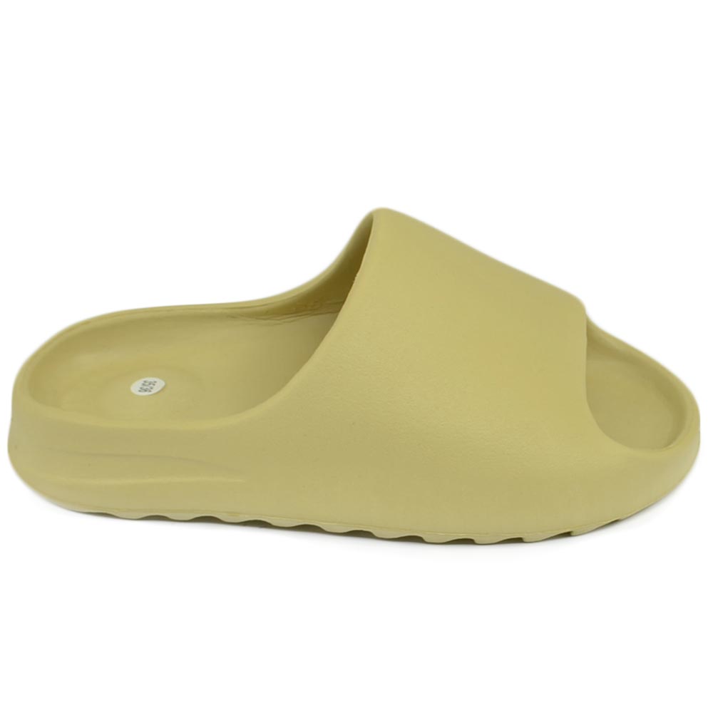 Ciabatte Pantofole gomma alte verde salvia fondo zigrinato morbide con push up interno moda estate doccia mare spiaggia