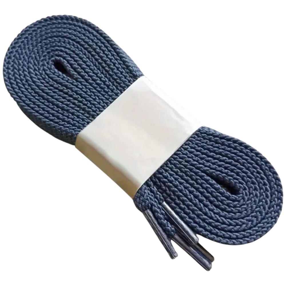 Lacci scarpe 8 mm piatti per sneakers blu comodi resistenti