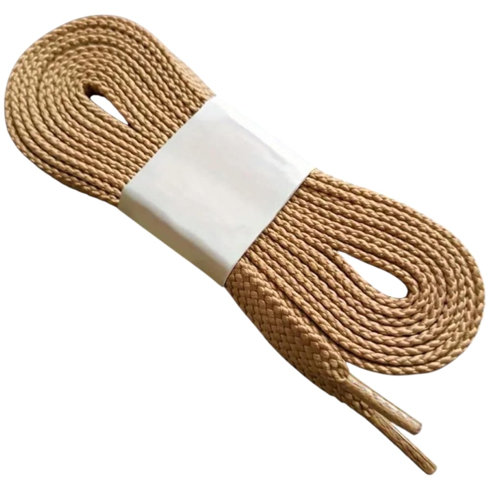 Lacci scarpe 6 mm piatti per sneakers beige comodi resistenti