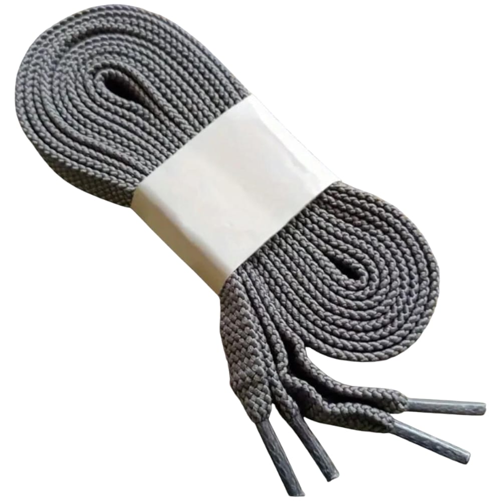 Lacci scarpe 8 mm piatti per sneakers grigi comodi resistenti