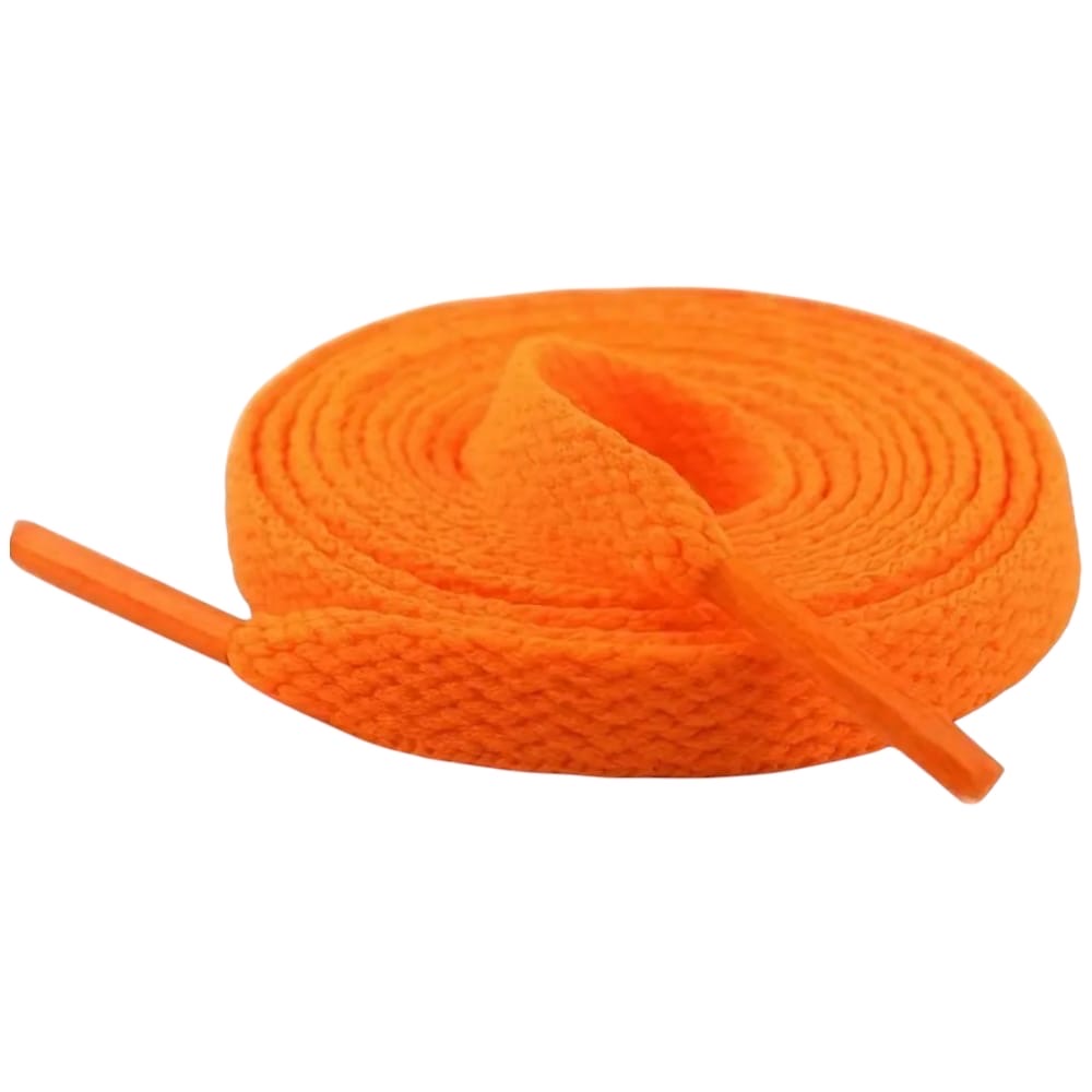 Lacci scarpe 8 mm piatti per sneakers arancioni comodi resistenti