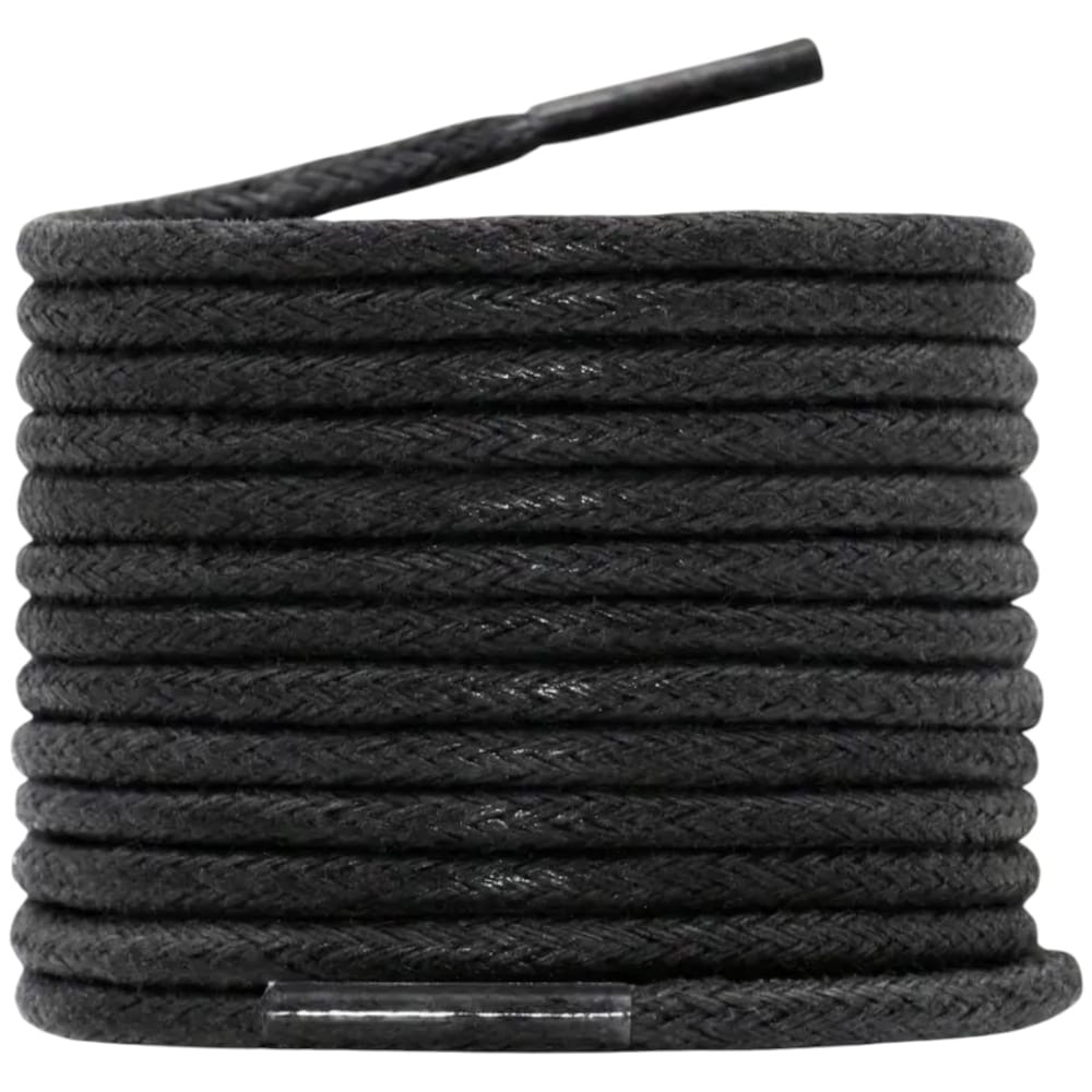 Lacci per Scarpe Eleganti Cerati Rotondi 2,5 mm Lacci Business Casual per Scarpe Stringate Nero