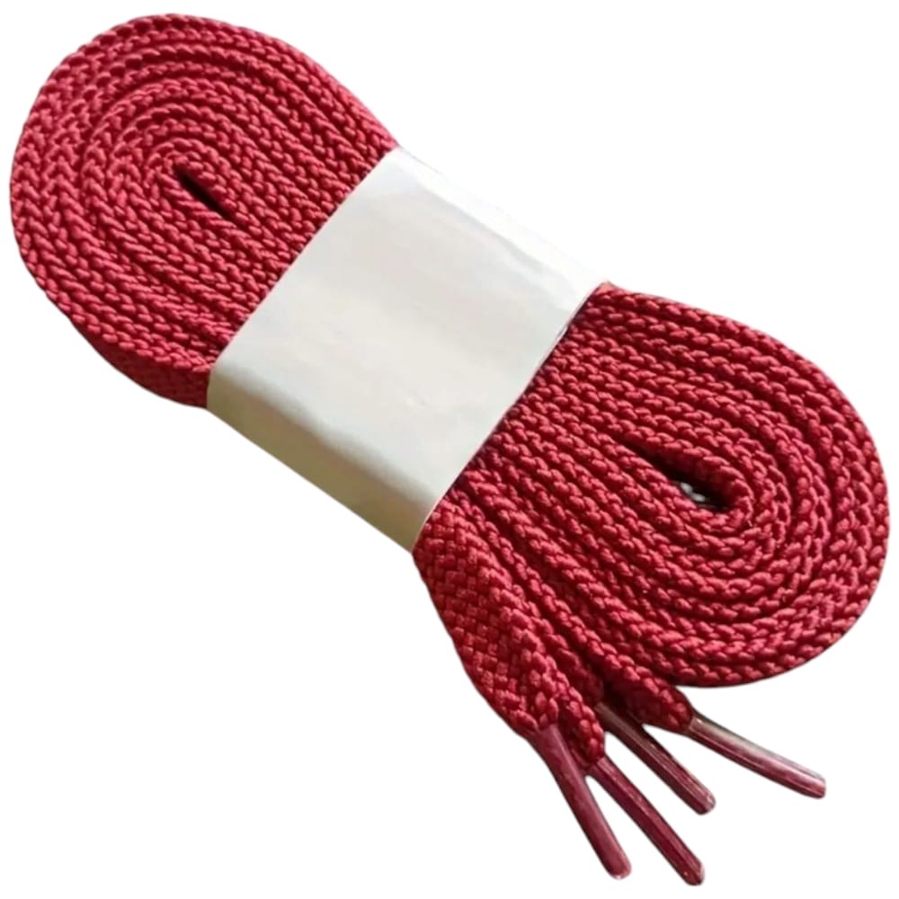 Lacci scarpe 6 mm piatti per sneakers bordeaux comodi resistenti