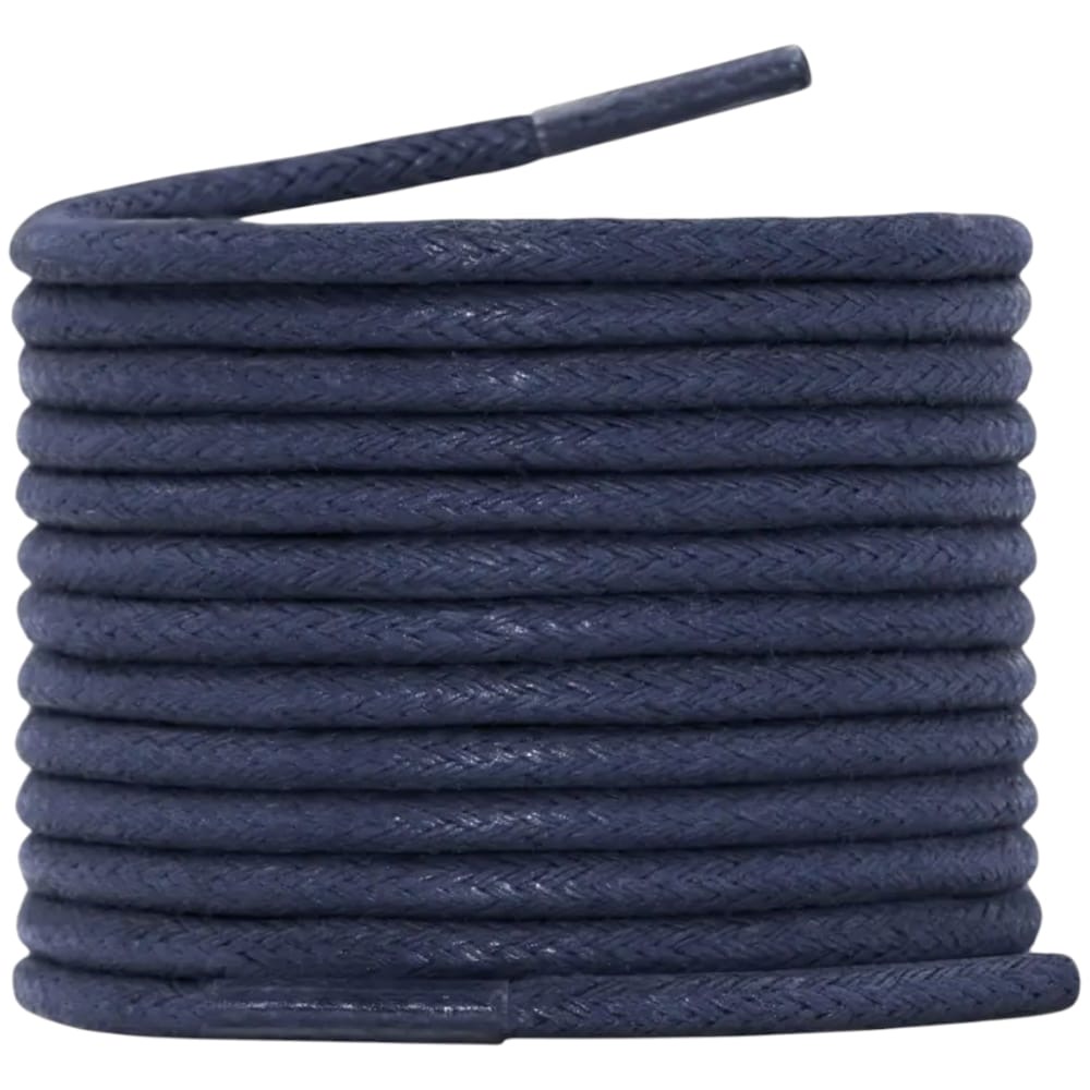 Lacci per Scarpe Eleganti Cerati Rotondi 2,5 mm per Scarpe Stringate Blu
