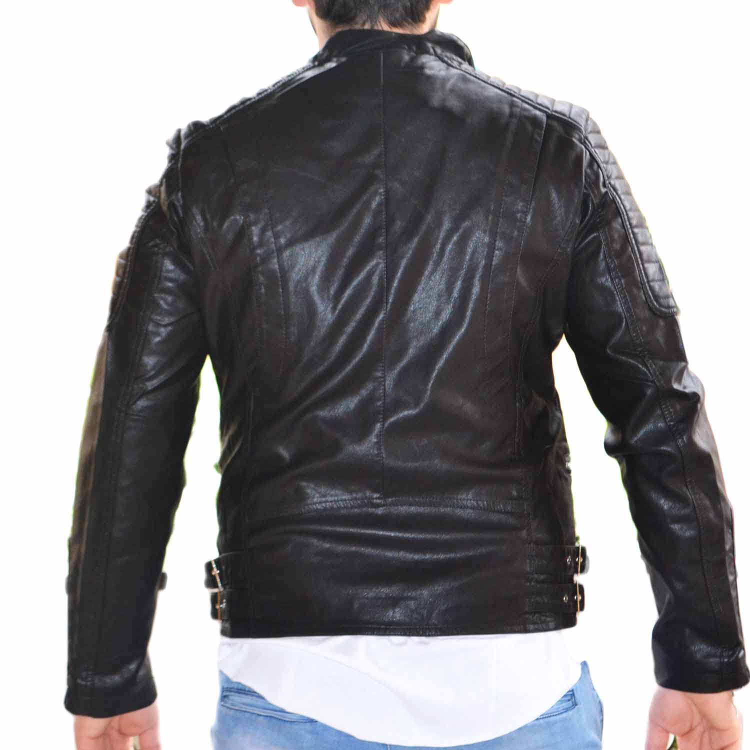 giubbotto in pelle chiodo uomo