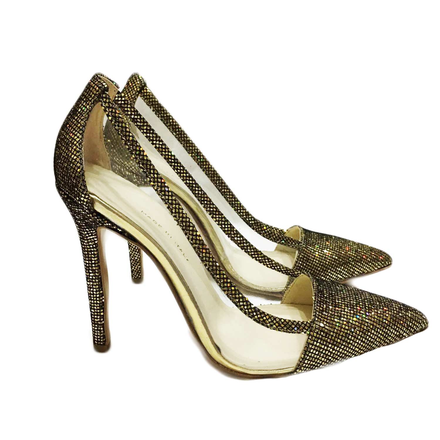 scarpe decolte oro