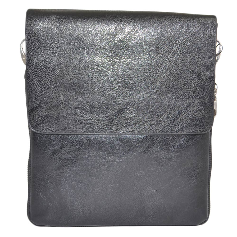 Borsello borsa Uomo Marsupio a Tracolla nero con 3 scompartimenti  comodo clip casual porta tutto