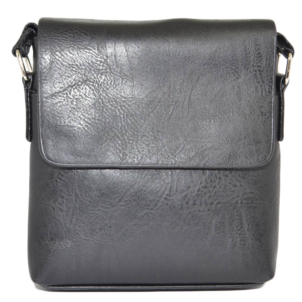 Borsello borsa uomo marsupio a tracolla nero a 3 con zip scompartimenti  comodo clip casual porta tutto uomo borse tracolla business Malu Shoes