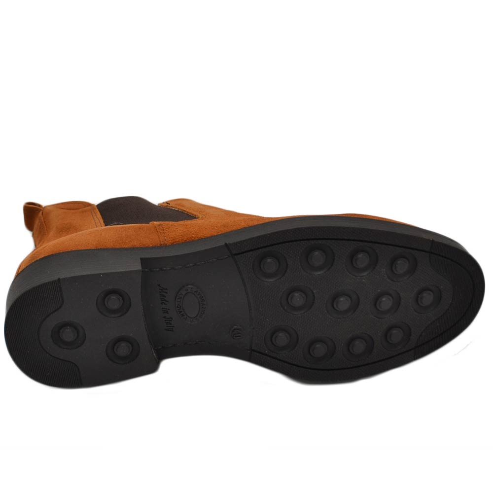Stivaletti Elasticizzati In Pelle Scamosciata Sintetica Pedro Miralles - Donna - Tacco Medio, Punta Affusolata, Suola In Gomma