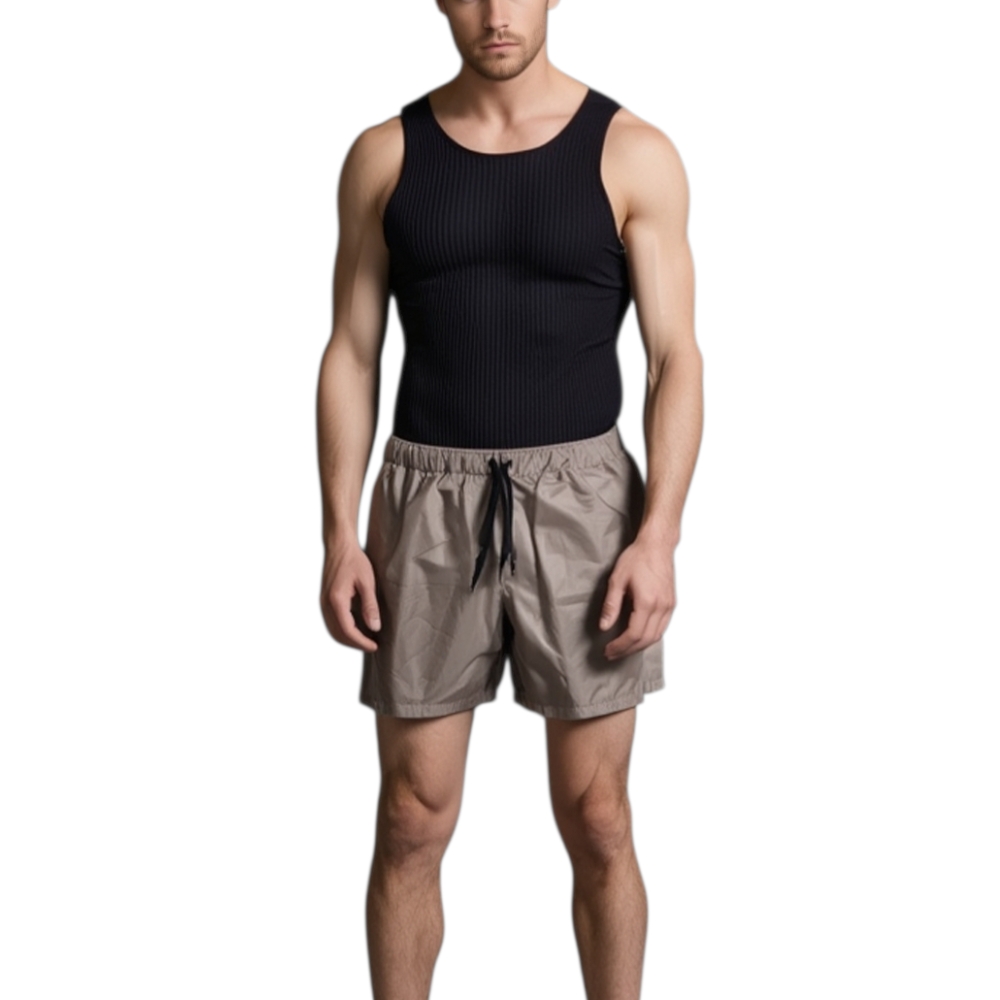 Costume mare uomo box modello pantaloncino corto laccio made in italy asciugatura rapida tessuto semilucido opacizzato