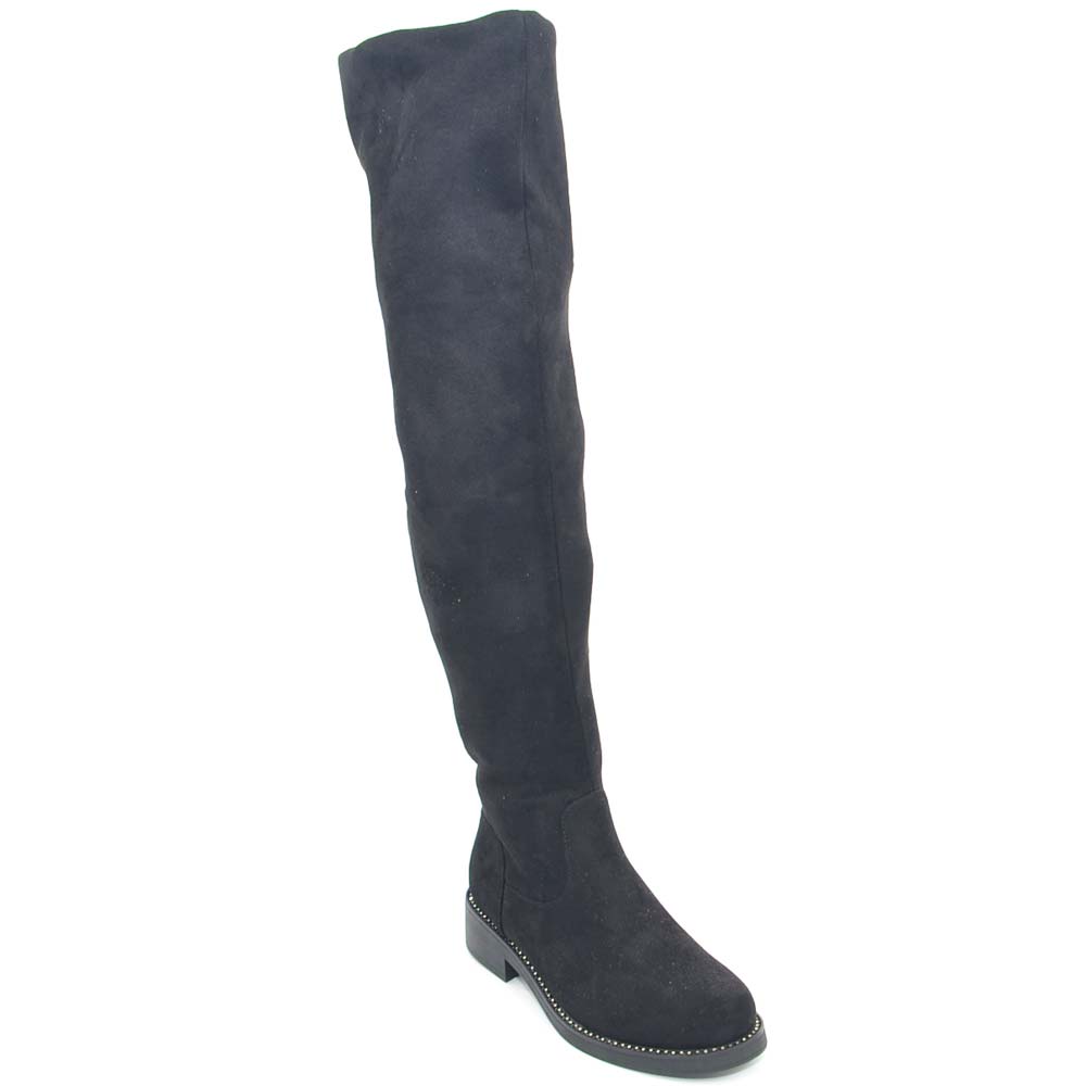 Stivale Alto Camoscio Beige "Dora" | Sara P. Shoes - Scarpe Da Donna - Foto 11