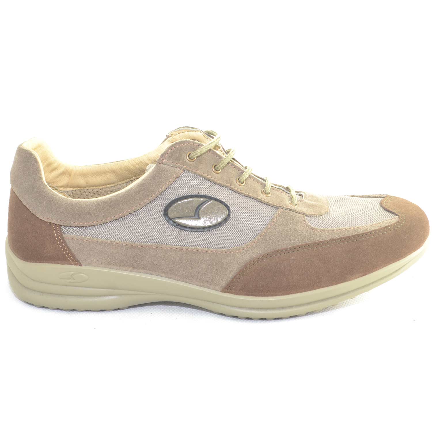 Sneakers Sportive Scarpe beige Uomo Light Step GRISPORT 8123 Made in Italy  Man Shoes comfort tessuto leggero e comode uomo comfort grisport | MaluShoes