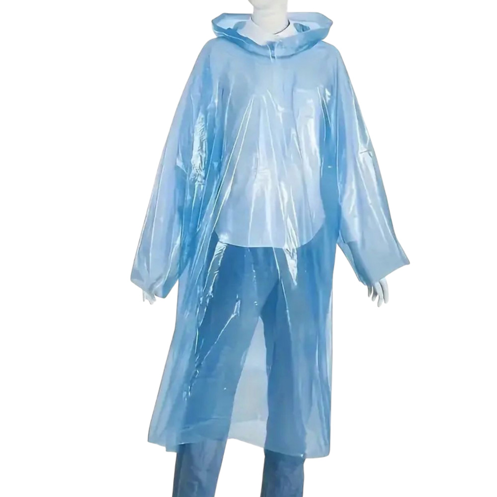 Poncho Impermeabile per adulti riutilizzabile raincoat BLU
