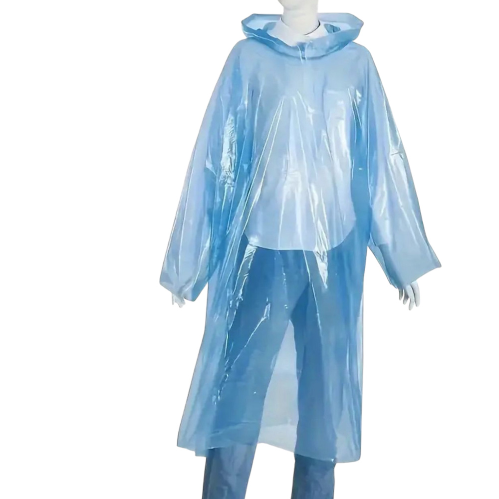 Poncho Impermeabile per adulti riutilizzabile raincoat bianco