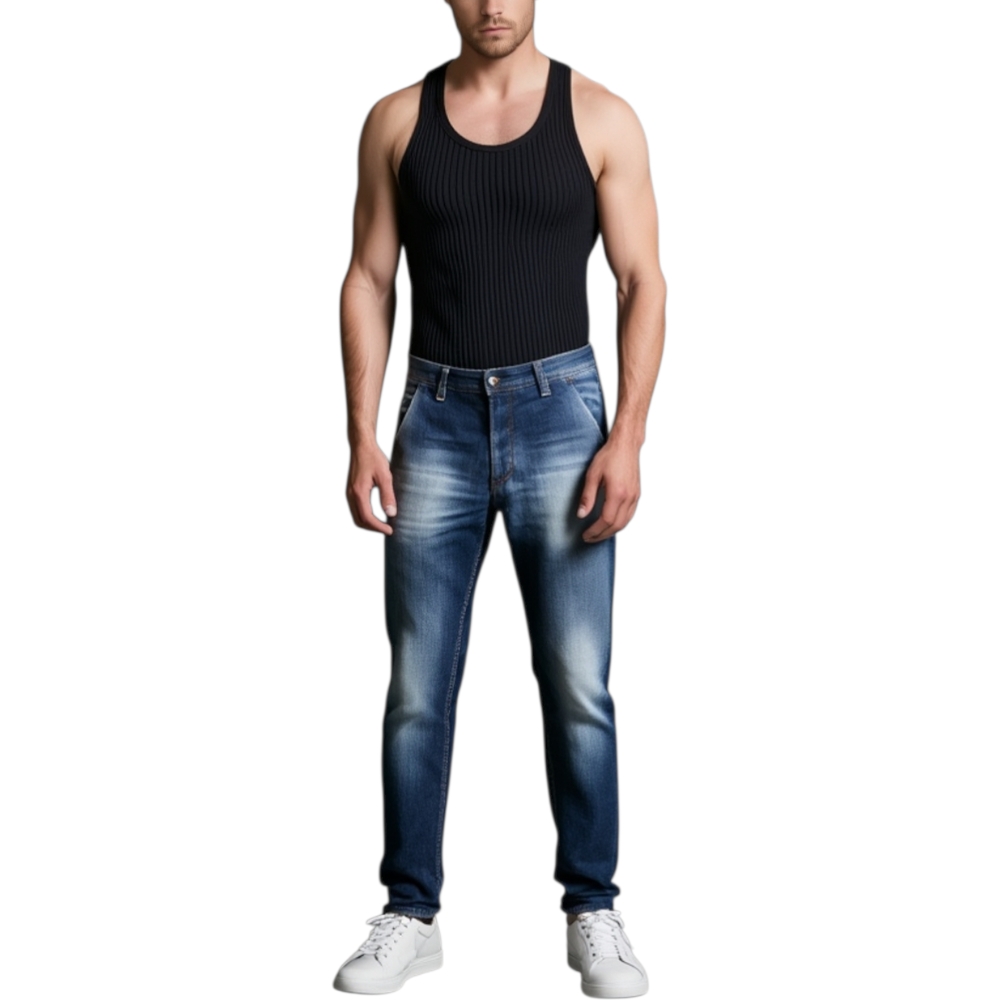 blu jeans uomo man moda made in italy.