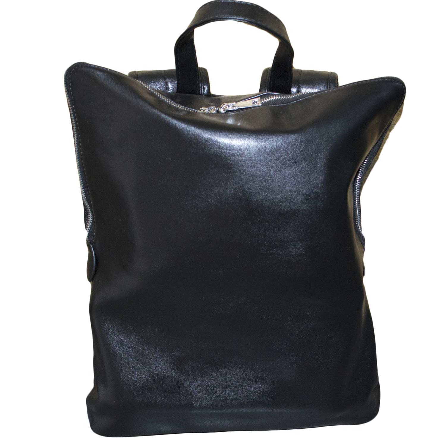 zaino uomo art.zn8392 ecopelle con zip e taschini interni