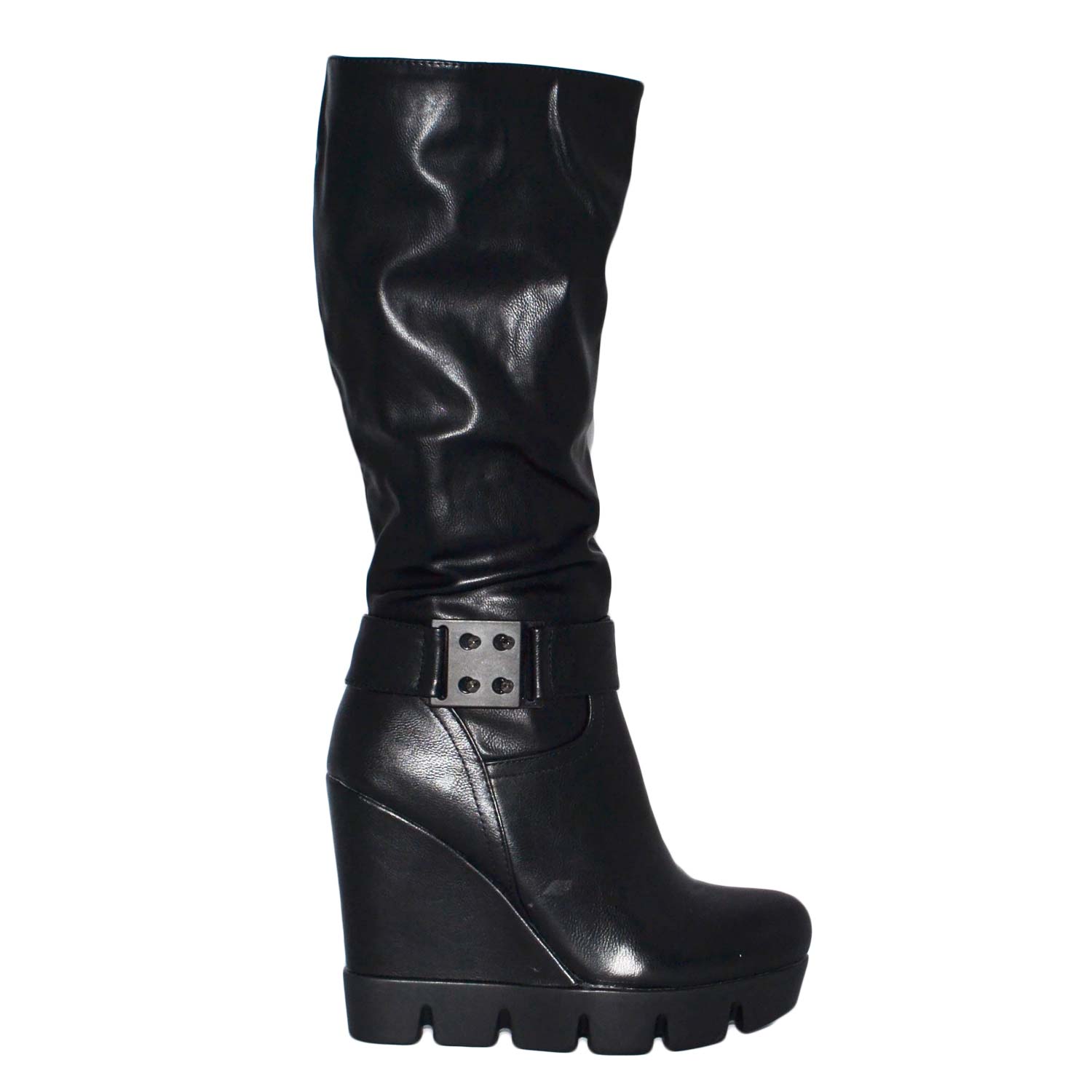 SNEAKERS DONNA STRINGATE Plateau Zeppa Tacco Alto Scarpe Sportive - 3