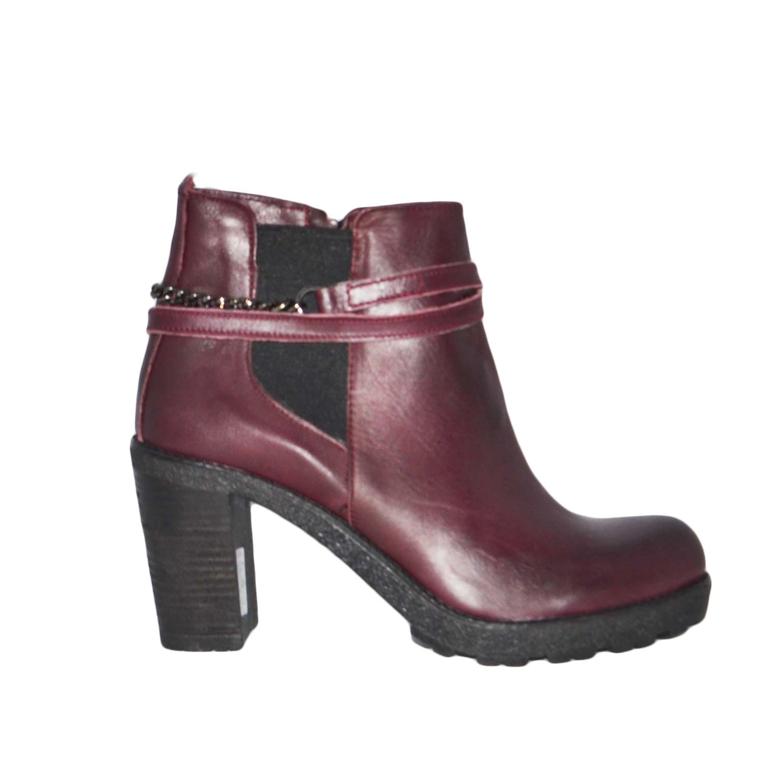 stivali basso 100% pelle elastic