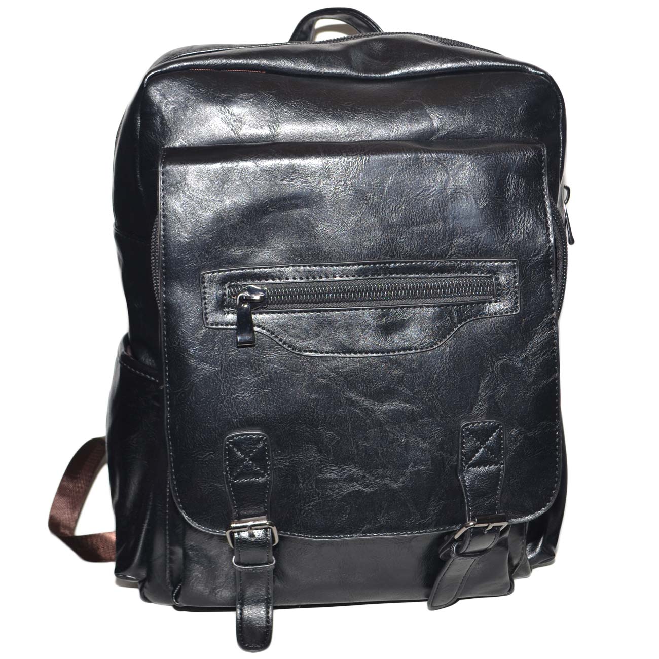 Zaino uomo business nero con cartella tascata e chiusura a zip 2 aperture e  para frontale e cavo usb integrato uomo zaini Malu Shoes | MaluShoes