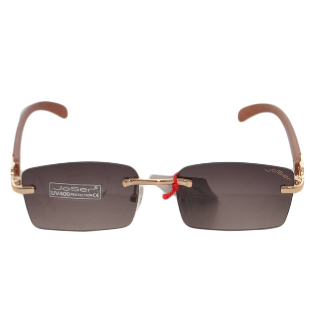 OCCHIALI DA SOLE SUNGLASSES UOMO ORO MODELLO ANNI 80 QUADRATO CON LENTE FUME' MODA GIOVANE