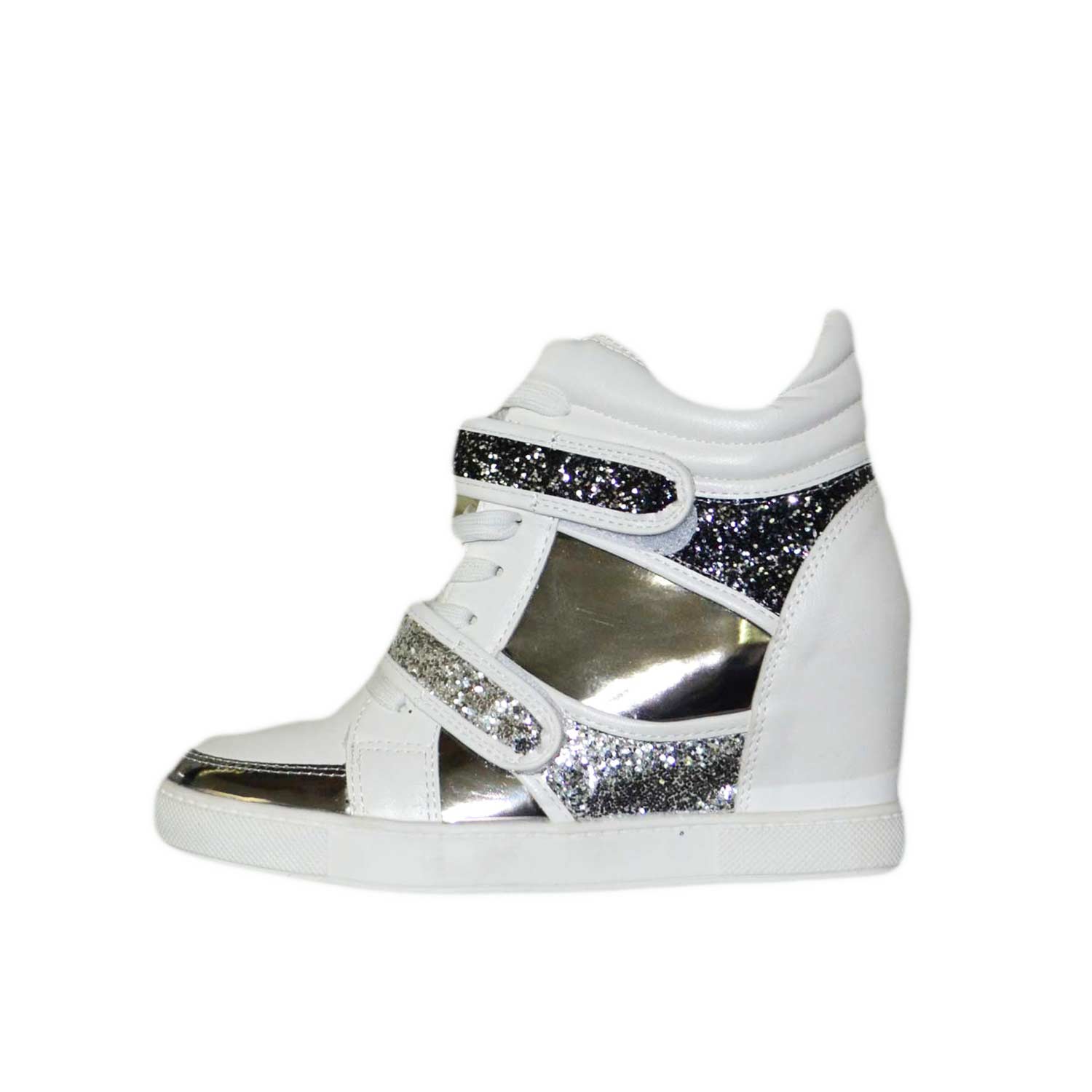 scarpe sneakers con zeppa