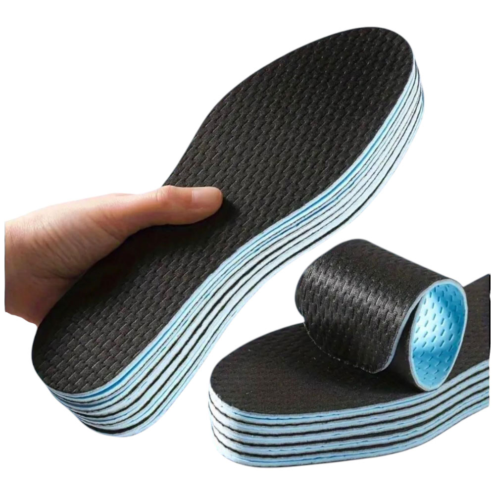 SET 4 pezzi solette APC in lattine antibatterico con doppia densita' ritagliabile con ventilazione del piede multicolor