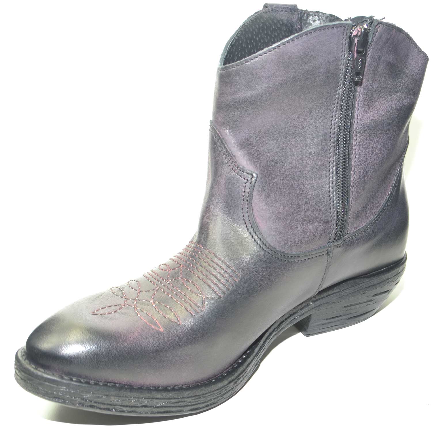 Bottes Femme Paul & Betty - Cuir Véritable Python Et Daim - Fabriqué En Italie - État Quasi Neuf