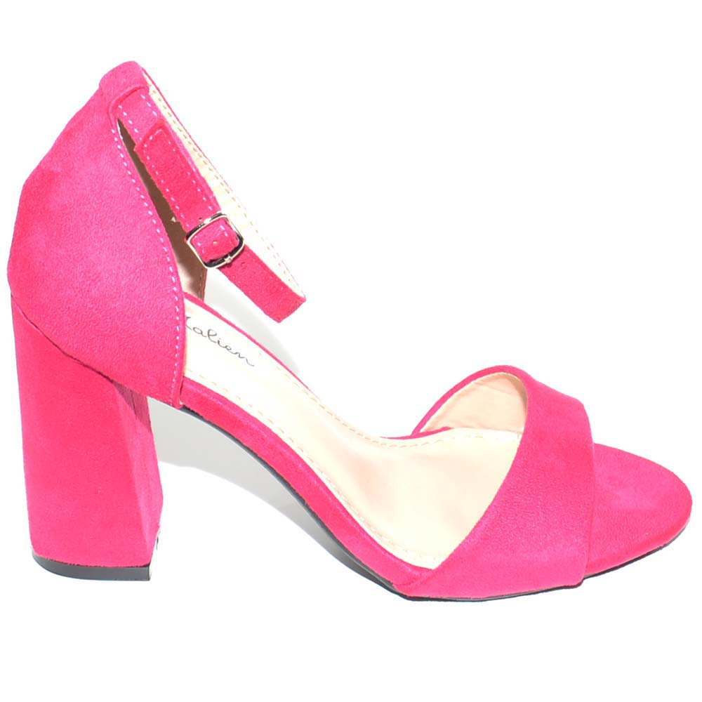 scarpe fucsia tacco