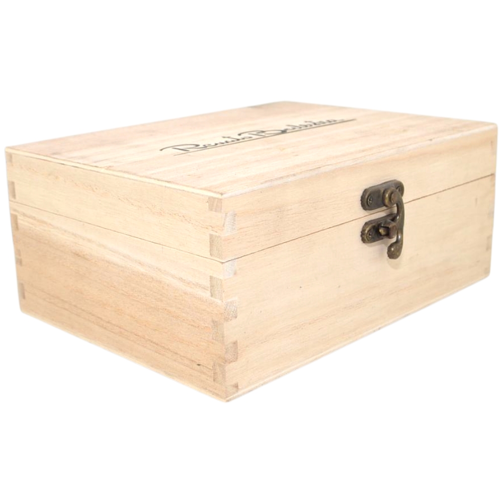 Cintura vera pelle blu Renato Balestra liscia con fibbia in metallo quadrata regolabile scatola in legno