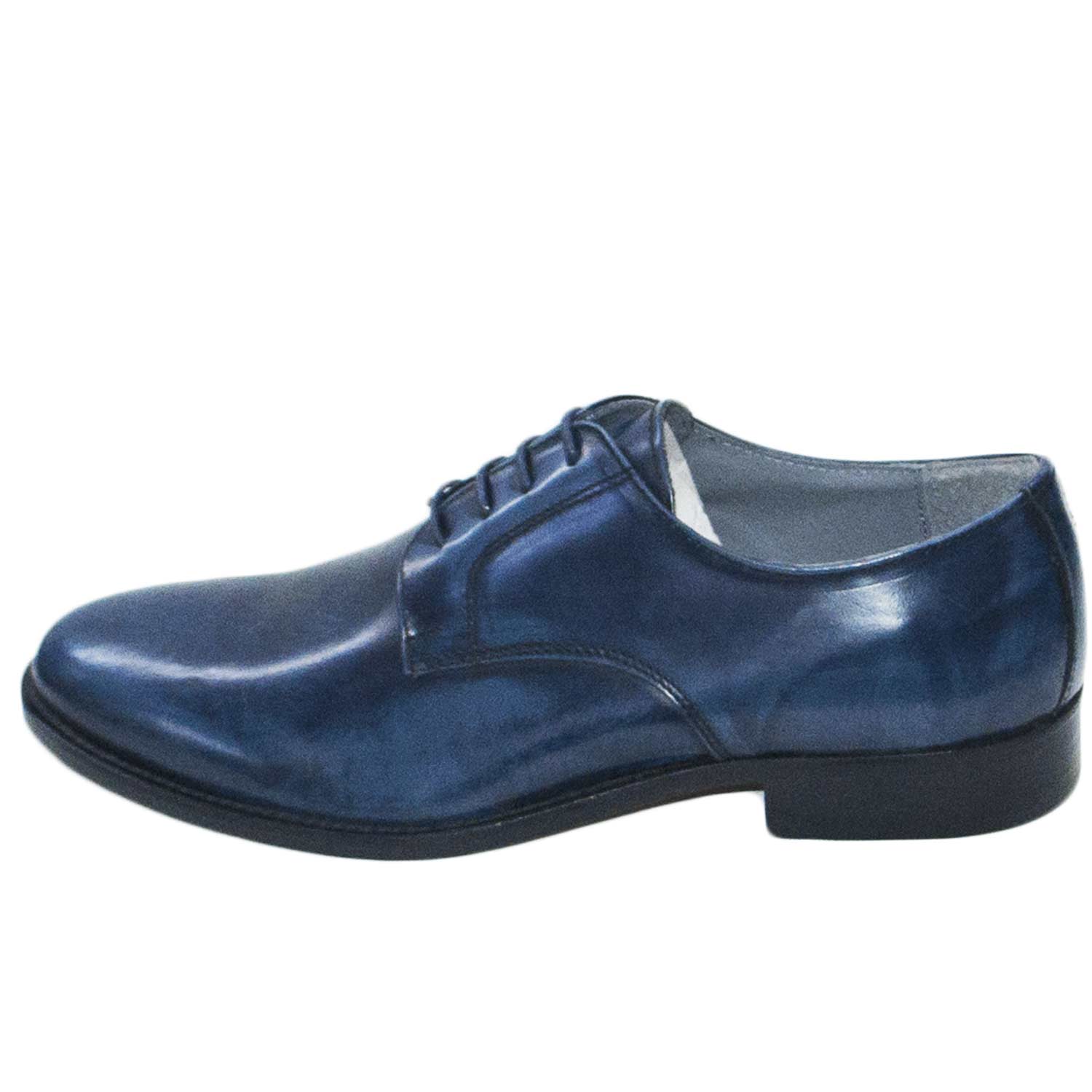 Scarpe uomo eleganti art 014 abrasivato blu sfumato vera pelle made in  italy materiale vera pelle abrasivato lucido uomo classiche made in italy |  MaluShoes